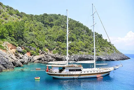gulet yat luce del mare sancak bordadan görünüm