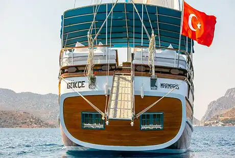 gökçe gulet marmaris hareketli mavi tur 