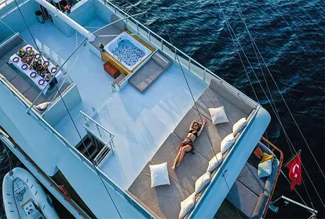 flybridge alanı freedom yat