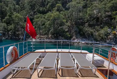 flybridge şezlonglar ruzanna trawler tekne 