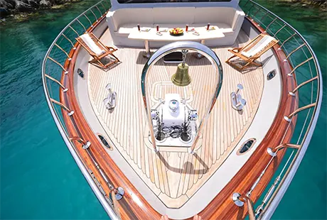 simay f trawler yat ön güverte